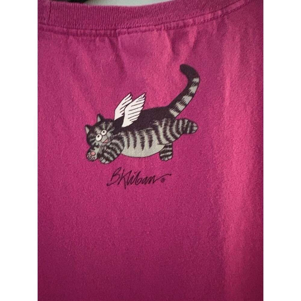 Crazy Shirts Shirt Size XL Magenta Pink Dancing Cats Fun Angel Forest - Picture 5 of 16